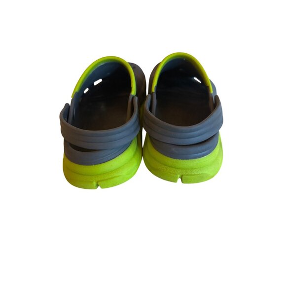 Crocs Classic Unisex Clog Size W8/M6 Gray & Lime Green - Picture 3 of 5